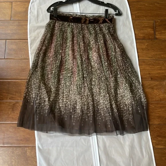 Elie Tahari Raven silk skirt size 4 - Picture 6 of 9